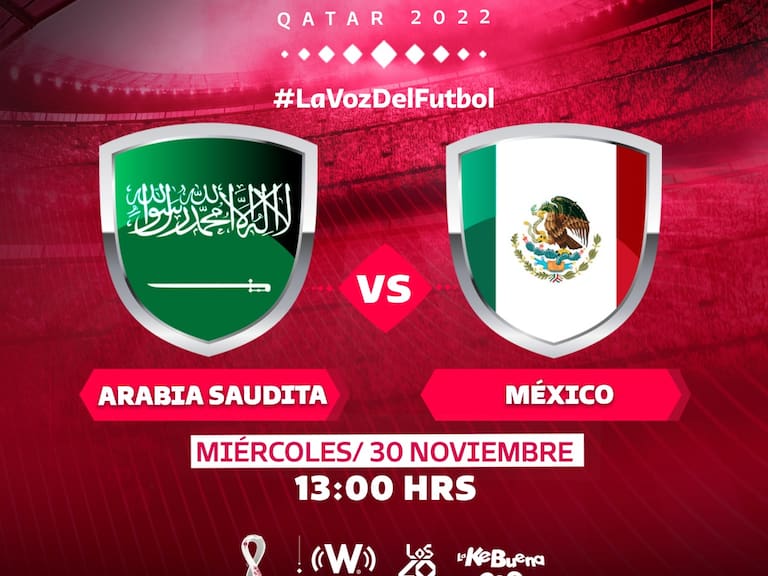 Arabia Saudita vs México, en vivo