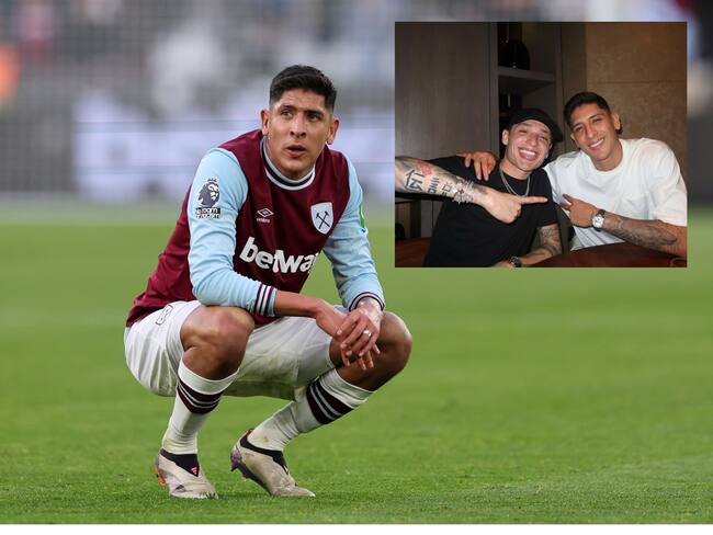 Edson Álvarez se reúne con Peso Pluma en Inglaterra