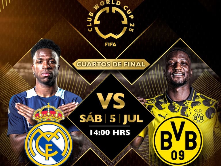 Real Madrid vs Borussia Dortmund: EN VIVO, dónde, cuándo y a qué hora ver los Cuartos de Final del Mundial de Clubes