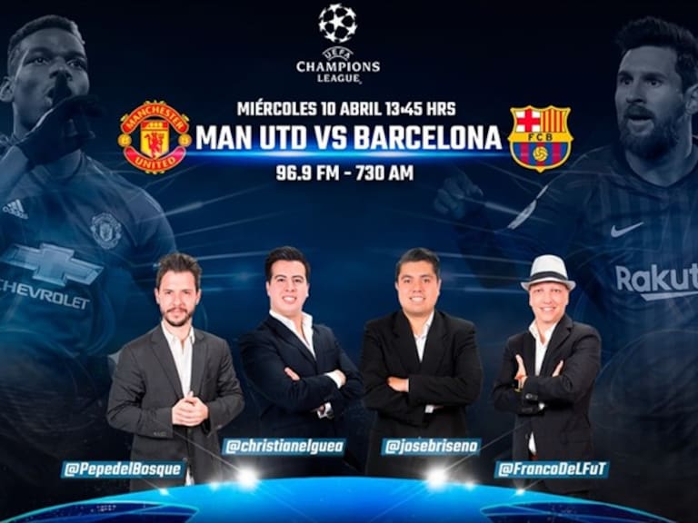 Manchester United vs Barcelona. Foto: WDeportes