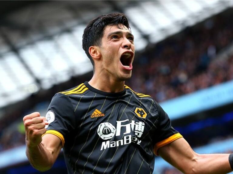 Raúl Jiménez festeja. Foto: Getty Images