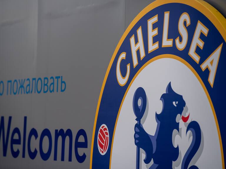LONDON, ENGLAND - MARCH 11: Chelsea Football Club at Stamford Bridge on March 11, 2022 in London, England. Chelsea FC owner Roman Abramovich has stakes in Russian steel giant Evraz and Norilsk Nickel and ties to the Russian President, Vladimir Putin. He was personally sanctioned by the UK Government on Thursday. The sale of the club has been blocked in an attempt to prevent Abramovich from making money, shirt and ticket sales have been halted. Telecommunications company, Three, have asked for a temporary suspension of their shirt sponsorship and all branding to be removed from the kit and the ground. (Photo by Chris J Ratcliffe/Getty Images)