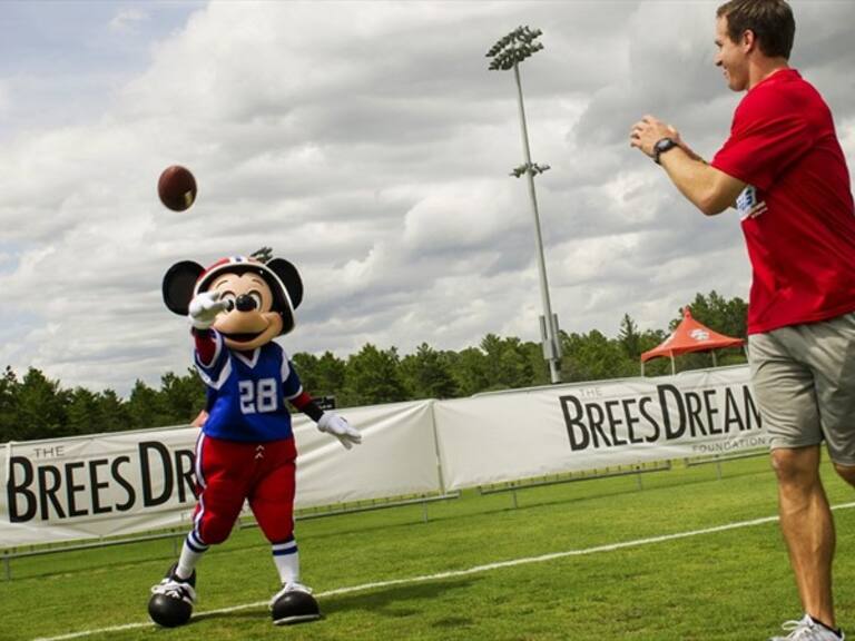 QB Drew Brees en Disney World Florida. Foto: Getty Images