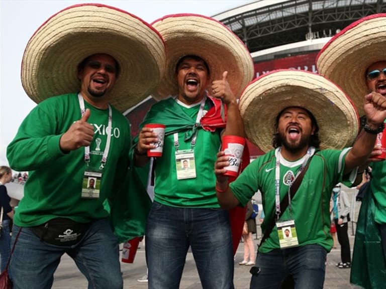 La afición mexicana presente en la Copa Confederaciones. Foto: Getty Images