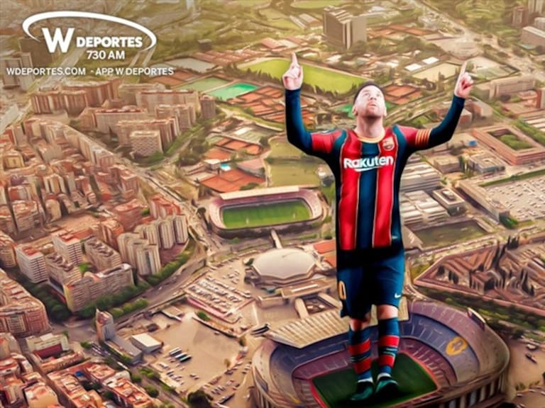 Lionel Messi, el Rey de Barcelona. Foto: W Deportes