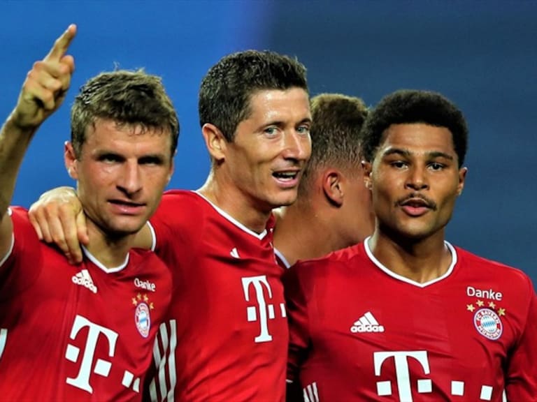 Muller, Lewandowski, Gnabry Bayern. Foto: Getty Images