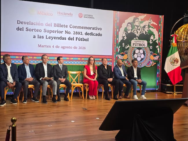 Lotería Nacional: Presentan nuevo billete en homenaje a leyendas del futbol mexicano
