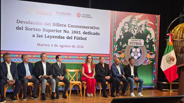 Lotería Nacional: Presentan nuevo billete en homenaje a leyendas del futbol mexicano