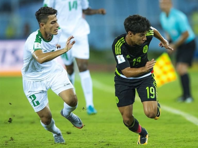 Diego Lainez en partido contra Irán Mundial Sub-17. Foto:
