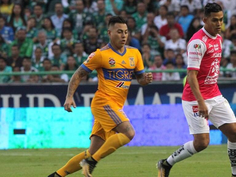 Tigres y León durante el partido de fase regular. Foto: Getty Images