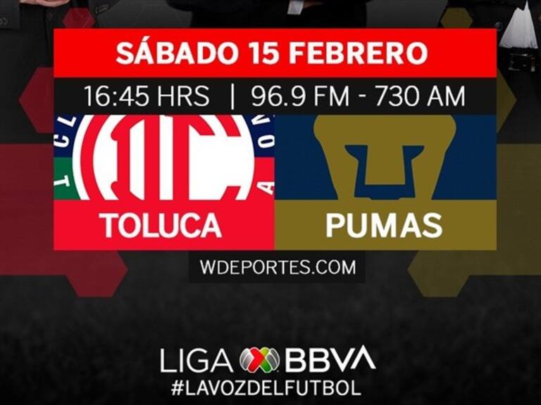 Toluca vs Pumas. Foto: