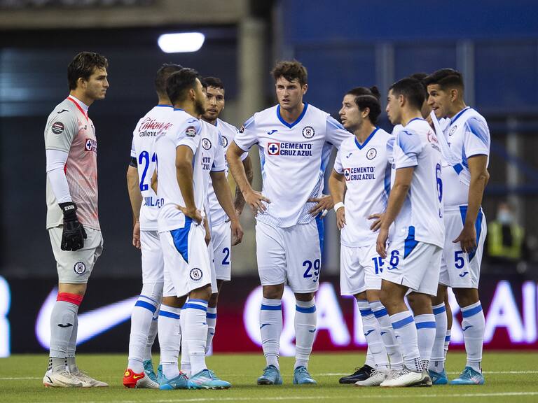 (L-R), Sebastian Jurado, Angel Romero, Santiago Gimenez, Jose RIvero, Erik Lira of Cruz Azul during the game Montreal Impact (CAN) vs Cruz Azul (MEX), corresponding to Quarter Finals of second leg match of the 2022 Scotiabank Concacaf Champions League, at Olympic Stadium Montreal, on March 16, 2022.
<br><br>
(I-D), Sebastian Jurado, Angel Romero, Santiago Gimenez, Jose RIvero, Erik Lira de Cruz Azul durante el partido Montreal Impact (CAN) vs Cruz Azul (MEX), correspondiente al partido de Vuelta de Cuartos de final de la Liga de Campeones Scotiabank Concacaf 2022, en el Estadio Olimpico de Montreal , el 16 de Marzo de 2022.