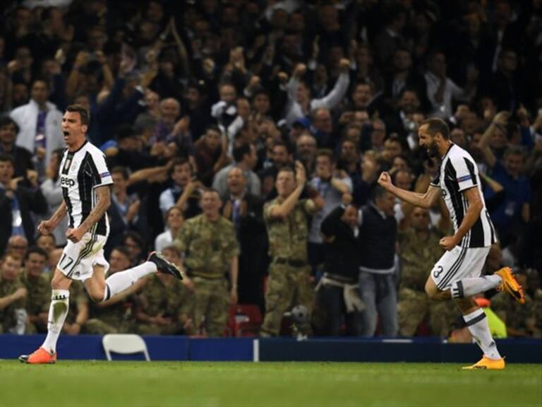 Mario Manzukic festeja gol en la final de Champions. Foto: Getty Images