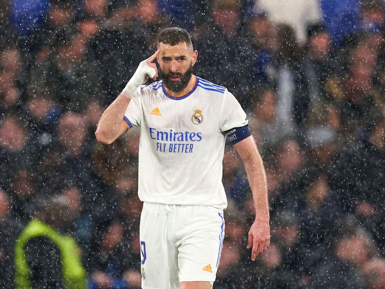 Karim Benzema hizo los tres goles del Real Madrid en la Ida
