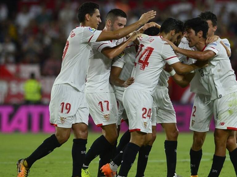 Sevilla festeja un gol frente al Istambul. Foto: Getty Images