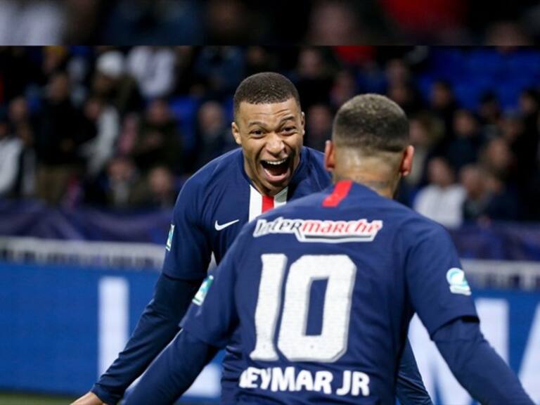 Kylian Mbappé y Neymar PSG. Foto: Getty Images