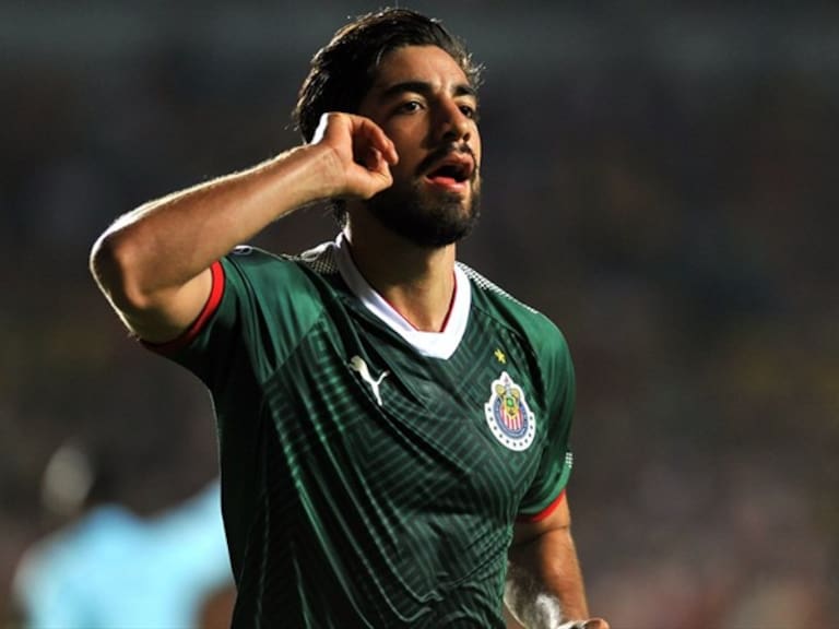 Rodolfo Pizarro festejando un gol . Foto: Getty Images