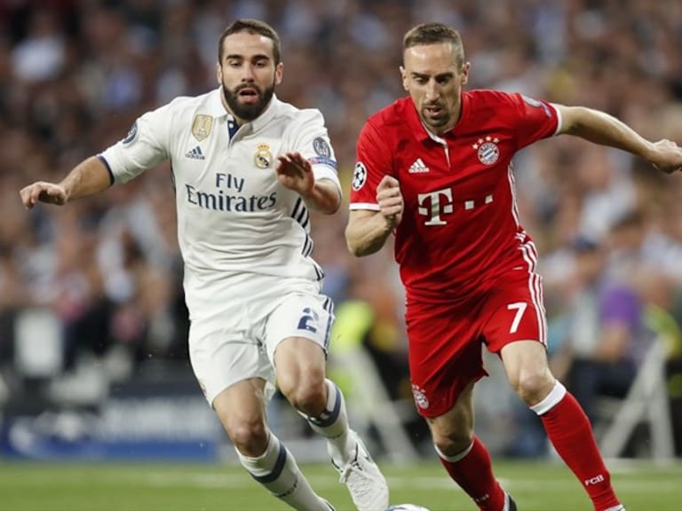 Bayern vs Real Madrid en un duelo de Champions. Foto: Getty Images