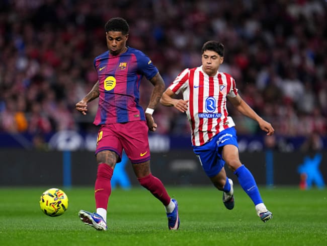 Obed Vargas cumple los 90 minutos en la caída del Atlético ante el Barcelona