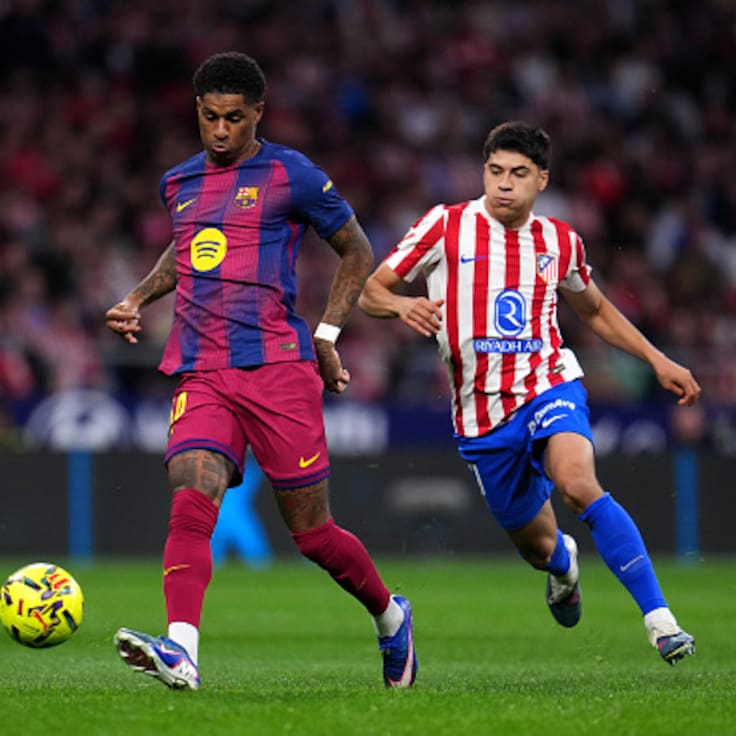 Obed Vargas cumple los 90 minutos en la caída del Atlético ante el Barcelona