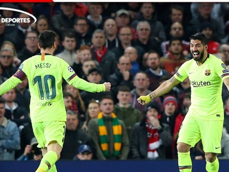 Barcelona le pegó al Manchester United. Foto: Getty Images y W Deportes