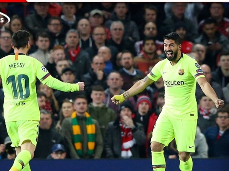 Barcelona le pegó al Manchester United. Foto: Getty Images y W Deportes