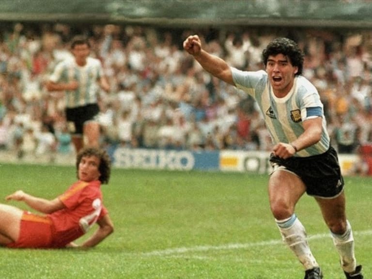 Diego Armando Maradona con la albiceleste. Foto: W Deportes