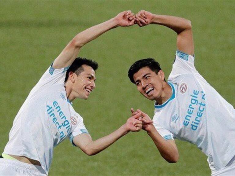 Hirving Lozano y Erick Gutiérrez . Foto: W Deportes