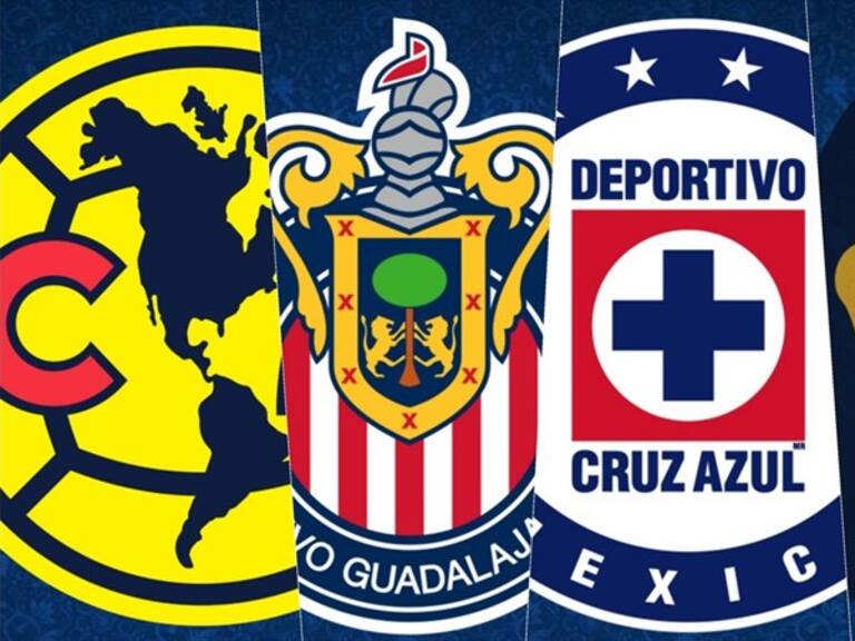 Los '4 Grandes' de la Liga MX. Foto: Especial