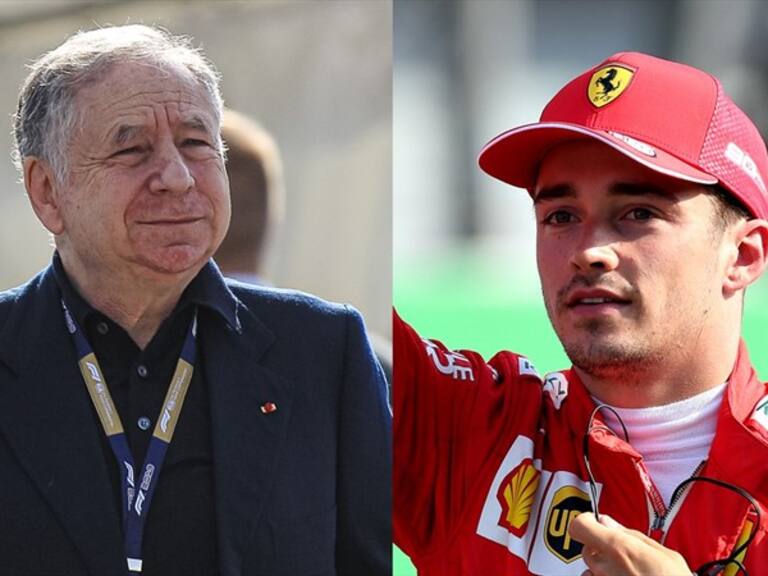 Charles Leclerc y Jean Todt. Foto: Getty Images