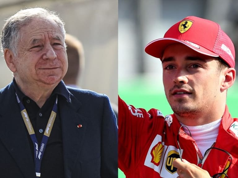 Charles Leclerc y Jean Todt. Foto: Getty Images