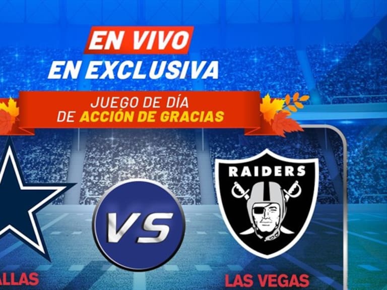 Comboys vs Raiders, en vivo, semana 12 de la NFL