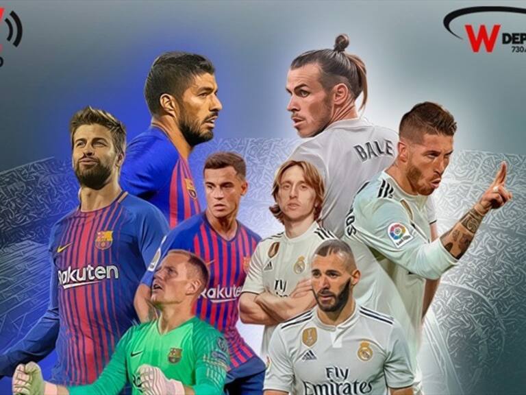 Barcelona vs Real Madrid . Foto: W Deportes