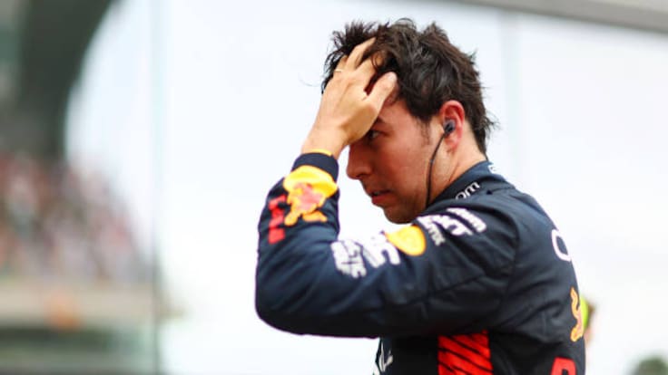Checo Pérez y otra tarde de terror en el GP de Hungría; se estrelló a los tres minutos de empezar