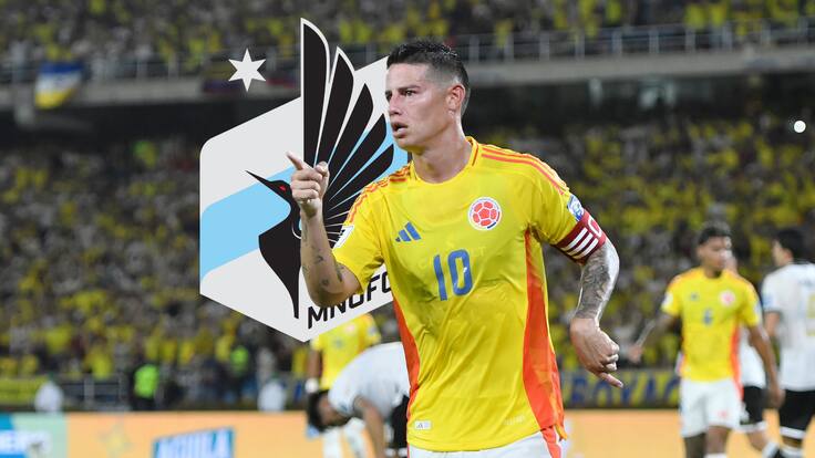 James Rodríguez a una firma de fichar con el Minnesota United de la MLS