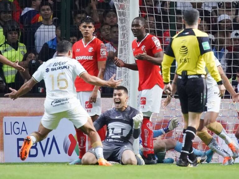 Julio González salvó a Pumas de otra derrota en Toluca