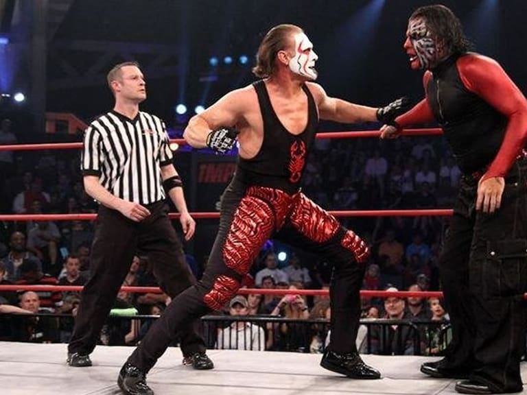 Jeff subió drogado al ring contra Sting
