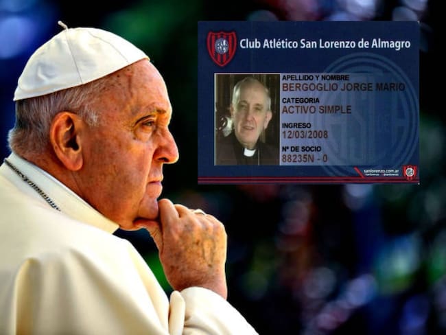 Coincidencia entre la hora del fallecimiento del Papa Francisco y su carnet de socio en San Lorenzo