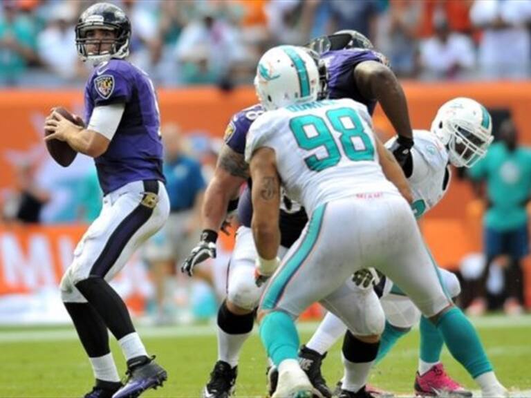 Miami Dolphins vs Baltimore Ravens. Foto: Twitter