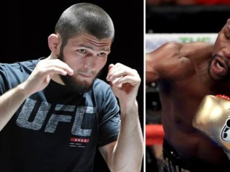 Mayweather / Khabib. Foto: TWITTER