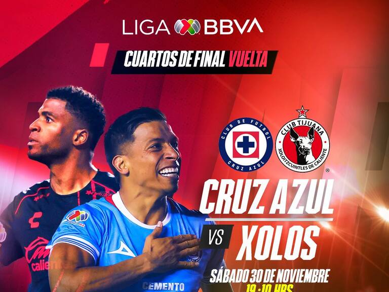 Cruz Azul vs Xolos partido Vuelta Apertura 2024