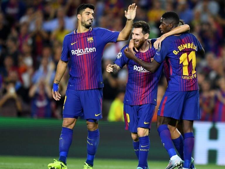 Messi y Barcelona tuvieron una noche redonda. Foto: Getty Images