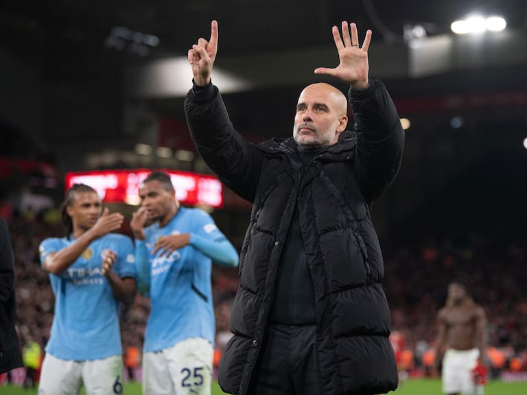 Pep Guardiola con el Manchester City