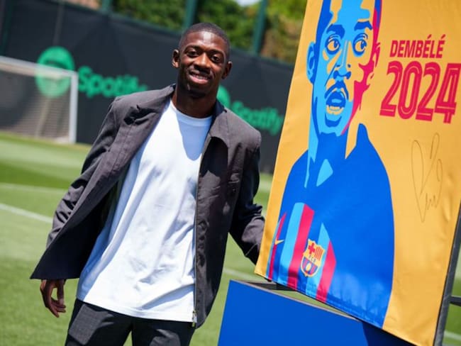 Ousmane Dembélé renueva con Barcelona hasta 2024
