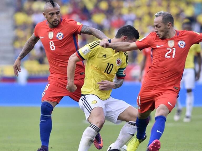 Colombia vs Chile. Foto: GettyImages