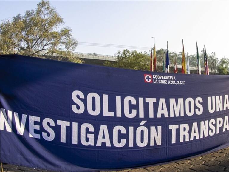 Manifestación Cruz Azul. Foto: Mexsport