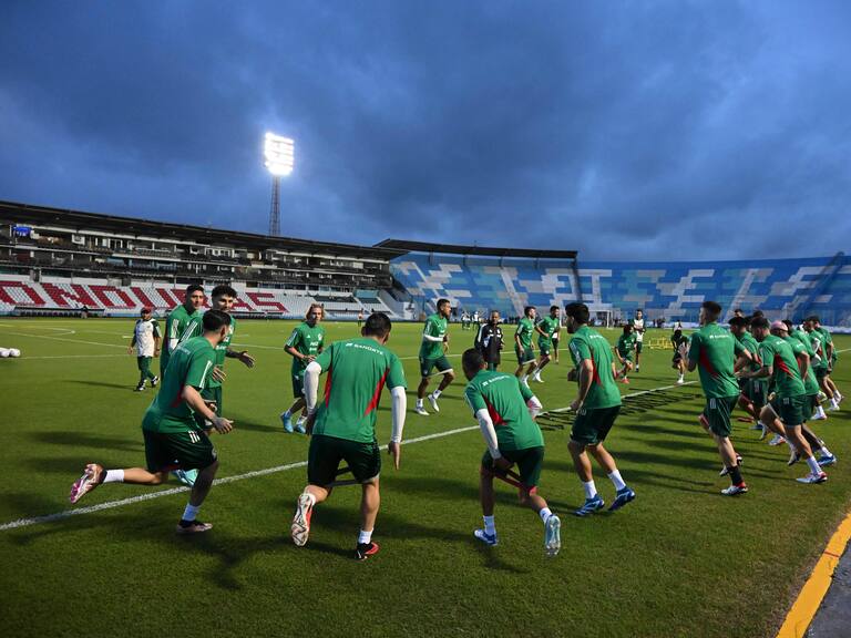 México tuvo un solo entrenamiento previo al juego