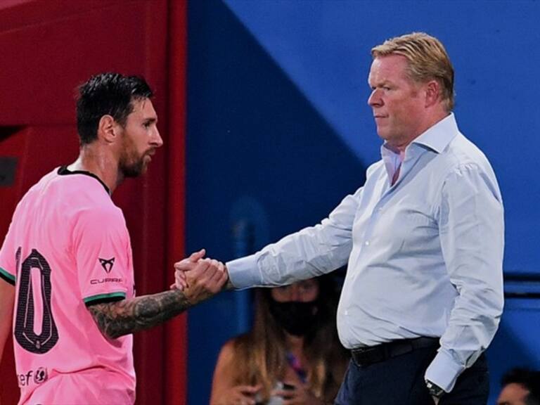 Messi y Koeman Barcelona. Foto: Getty Images