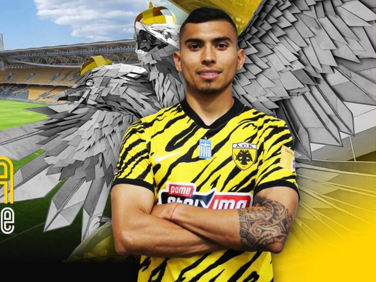 Orbelín Pineda es presentado con el AEK de Grecia