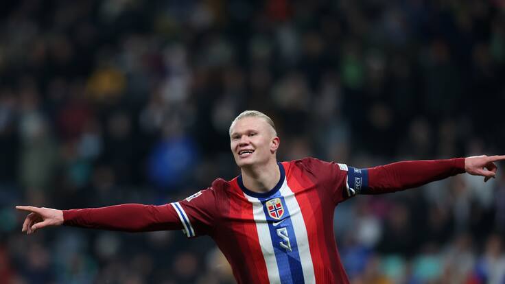 Erling Haaland rompe récord goleador con la Selección de Noruega